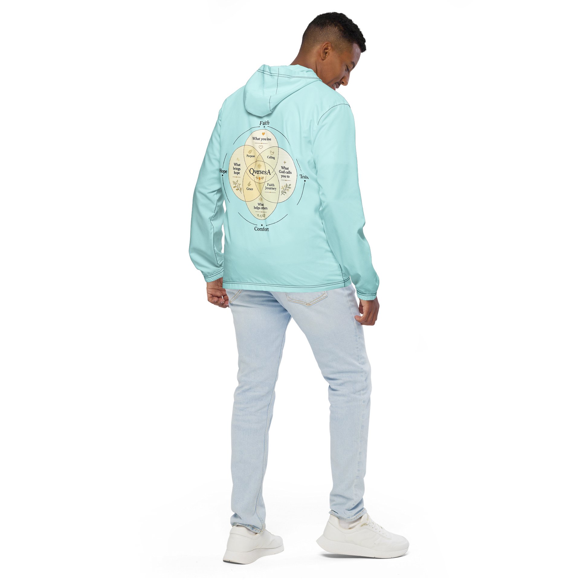 Blue Faith Windbreaker - unisex product image (4)