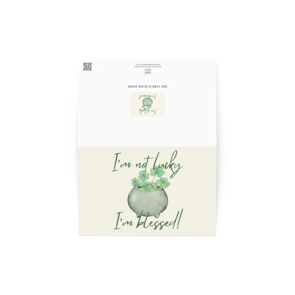 St Patrick's Day Card I'm Not Lucky I'm Blessed! product image (5)