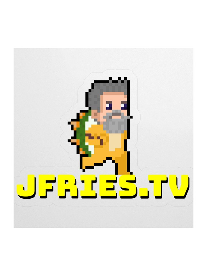 JFries.TV Kiss Cut Sticker product image (2)
