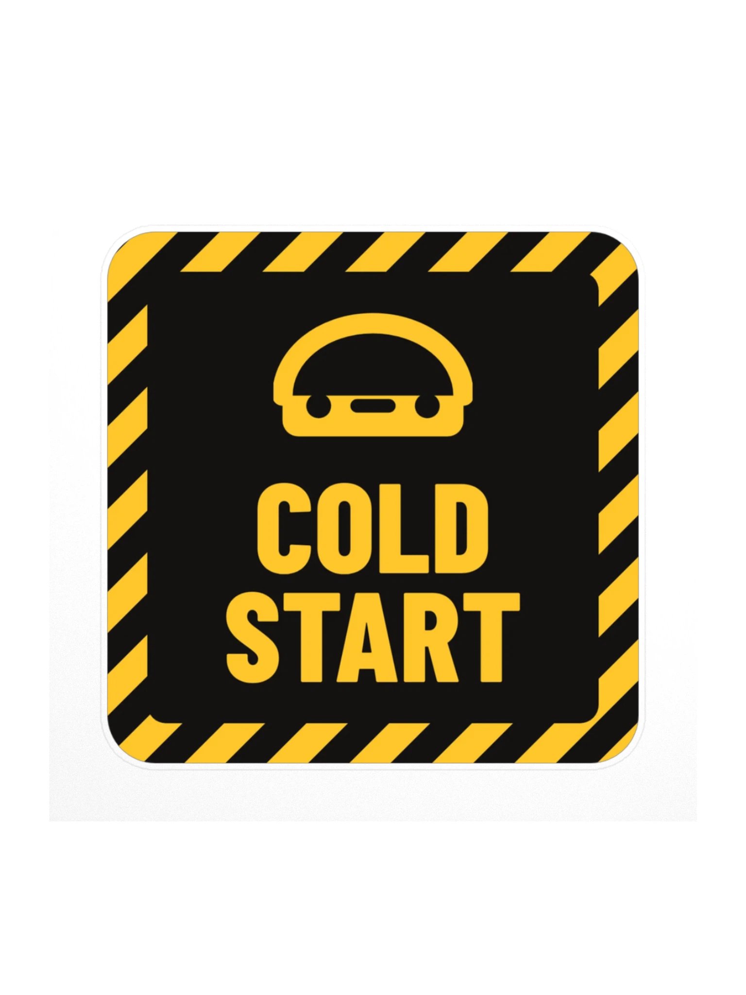 Cold Start Hazard Tag Sticker product image (1)