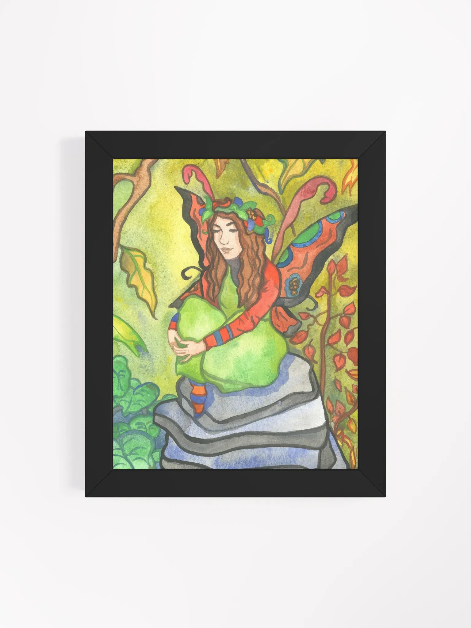 Golden Leaves Framed Print product image (22)