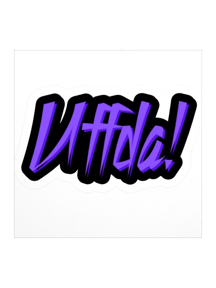 Purple Uffda! Sticker product image (1)