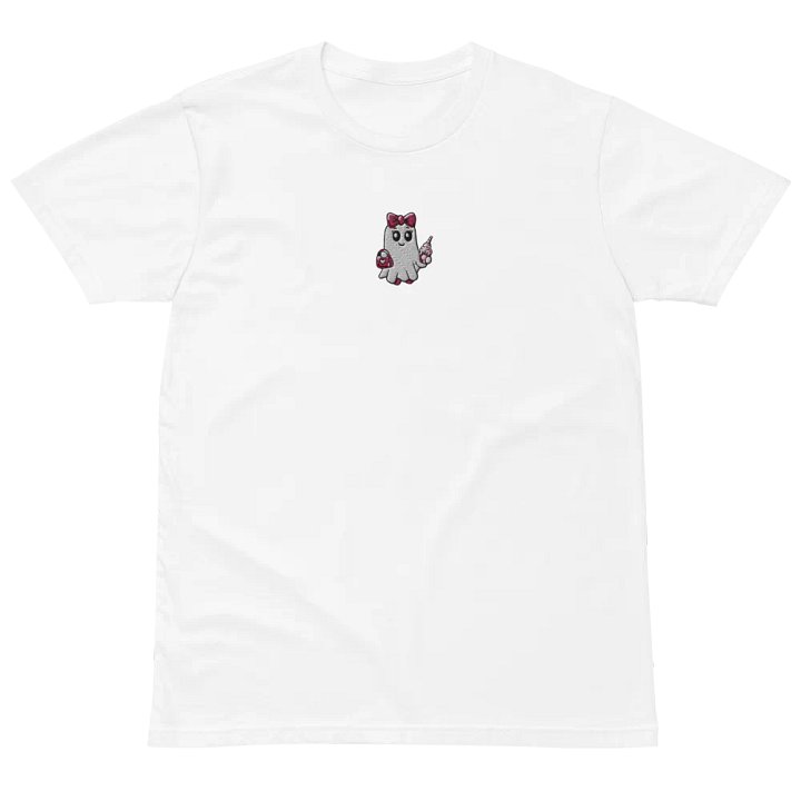 Cute Ghost Embroidered Premium Cotton Regular Fit T-Shirt product image (1)