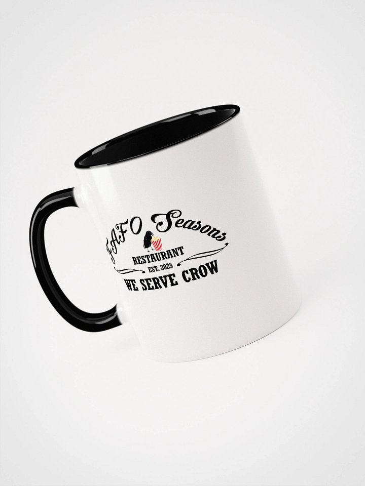 FAFO Seasons Restaurant Logo Mug - Funny Anti-MAGA Political Two Tone Coffee Cup product image (1)