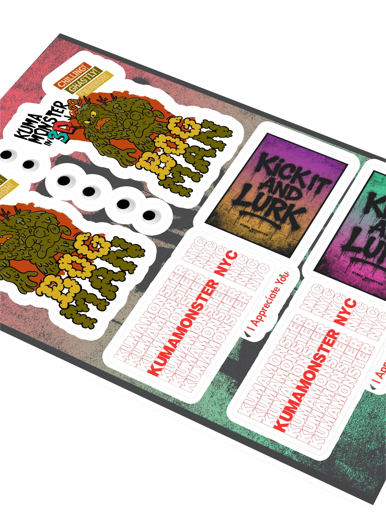 KumaMonster NYC Sticker Sheet product image (2)