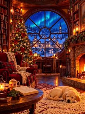 POV: You Find a Christmas Bookshop With a Sleeping Puppy