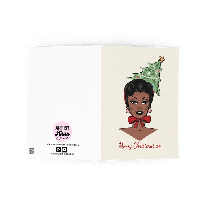 Christmas Card - Vintage Holiday Hat product image (2)