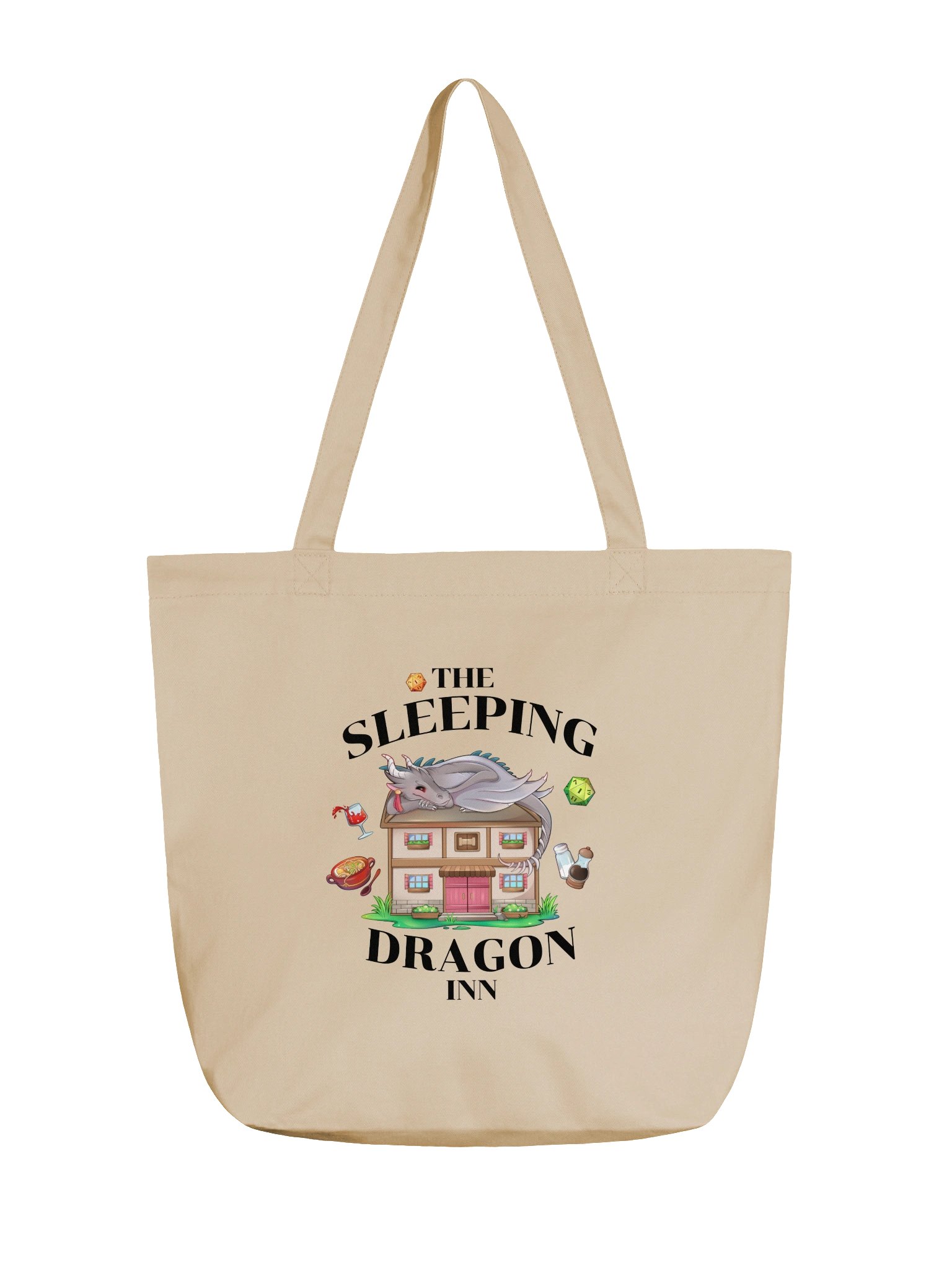 The Sleeping Inn Tote Bag [Black Font] product image (1)