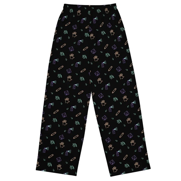 Computer Lab pattern wide leg pants product image (1)