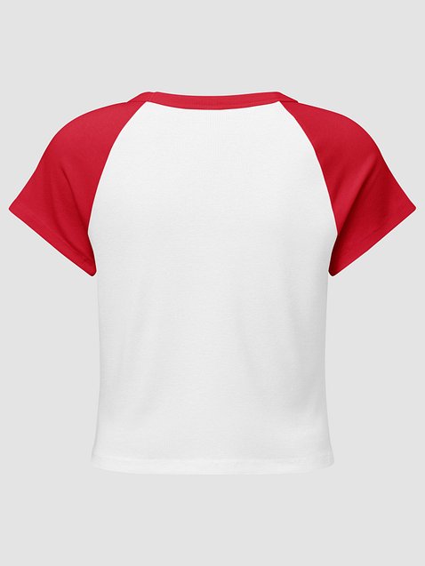 Photo showing Bella+Canvas Women's Micro Rib Raglan Baby Tee