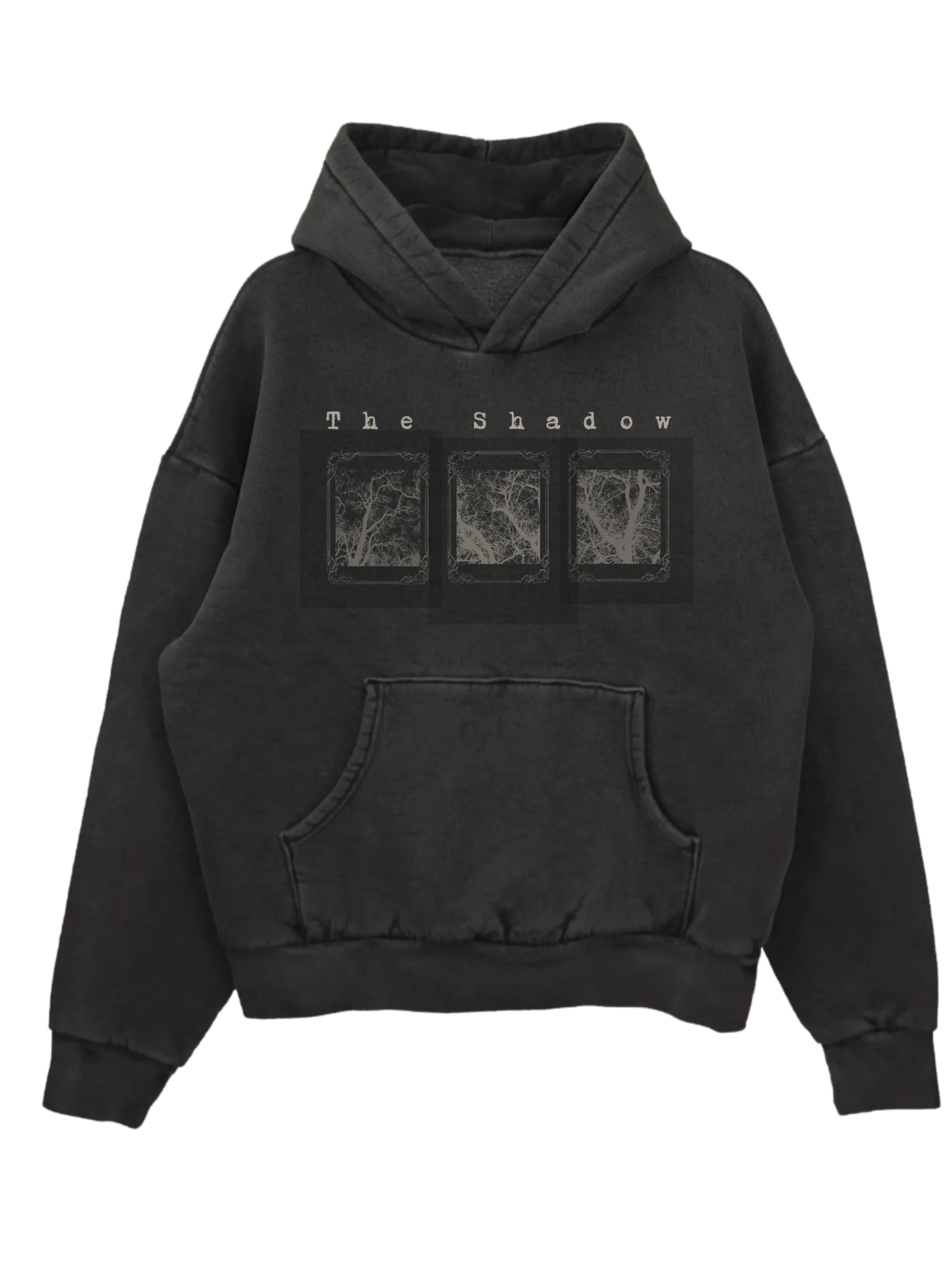 The Shadow solar print vintage dye hoodie product image (1)