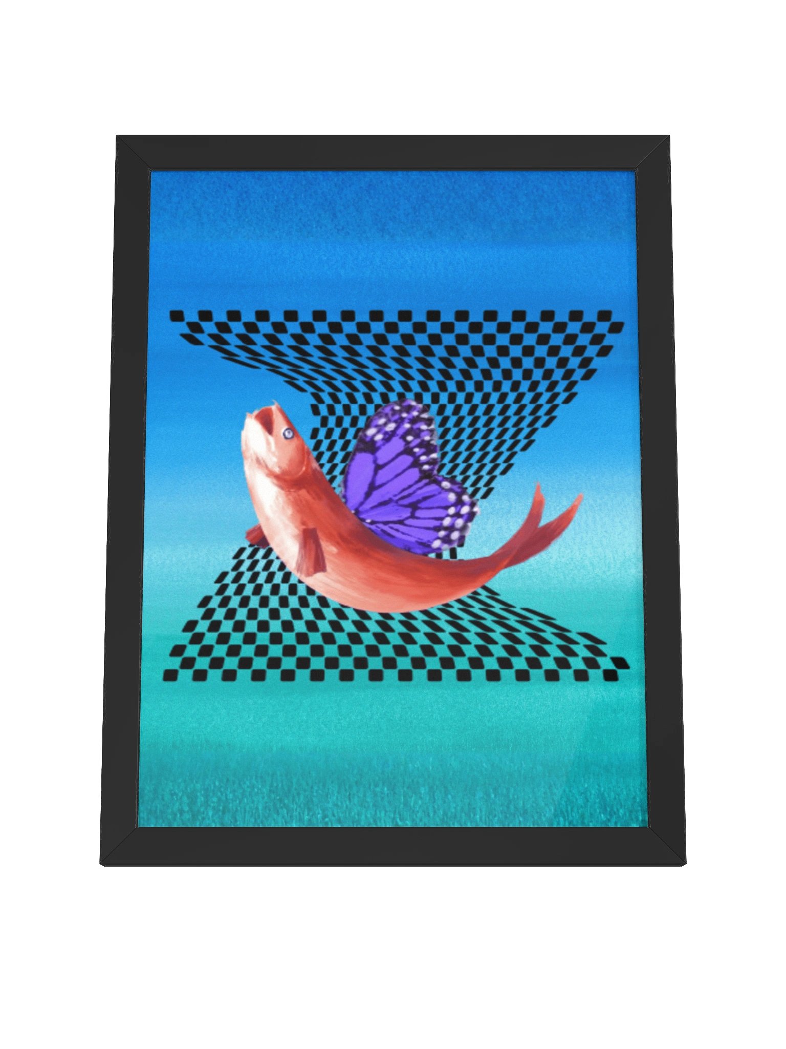 AGAINST THE FLOW | Framed Art Print product image (8)