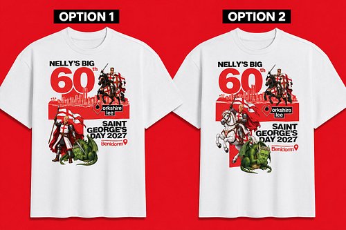 Which design do you prefer for Nelly’s big 60th?
