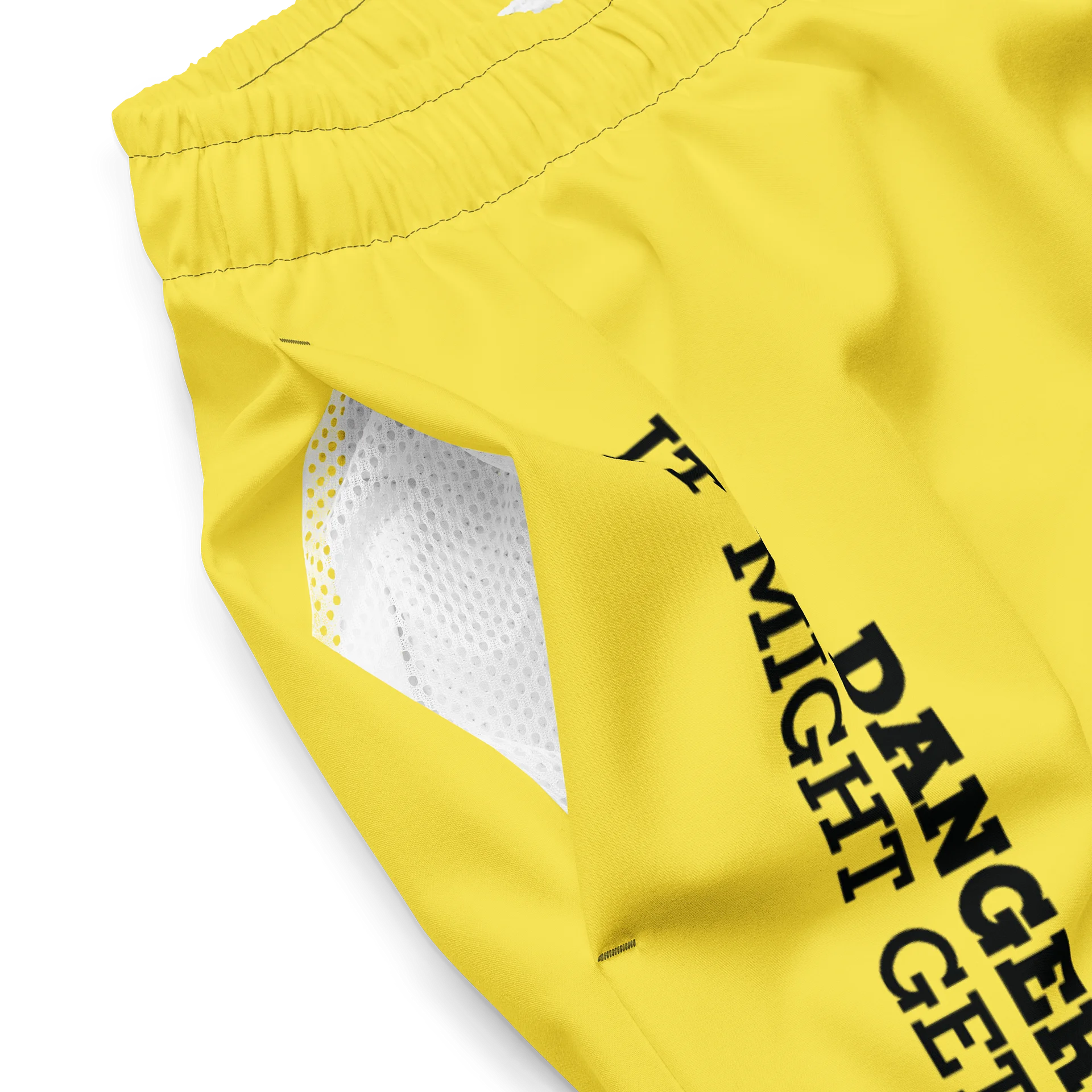 DANGER! - Black/Yellow Swim Trunks product image (3)
