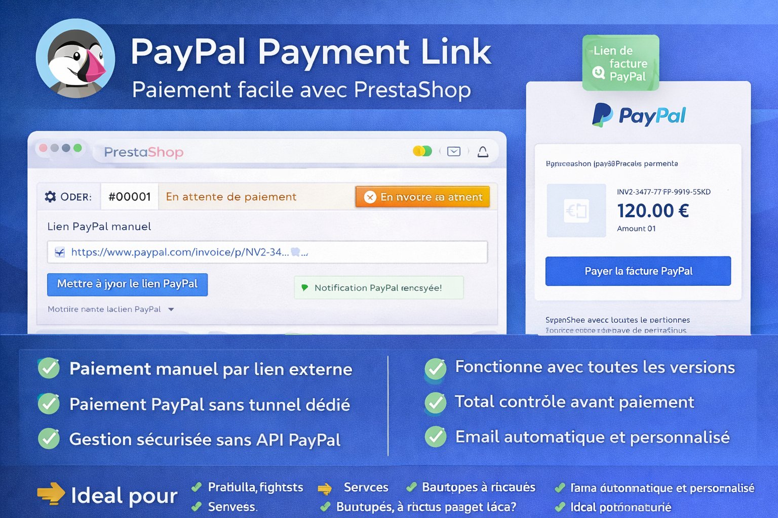 Plugin PrestaShop – PayPal Payment Link product image (1)
