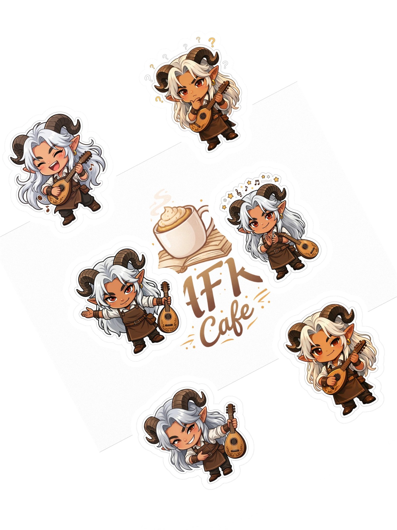 AFK Cafe | Yang Sticker Sheet 🎶 product image (1)