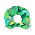 Green Smoothie Blobs Scrunchie