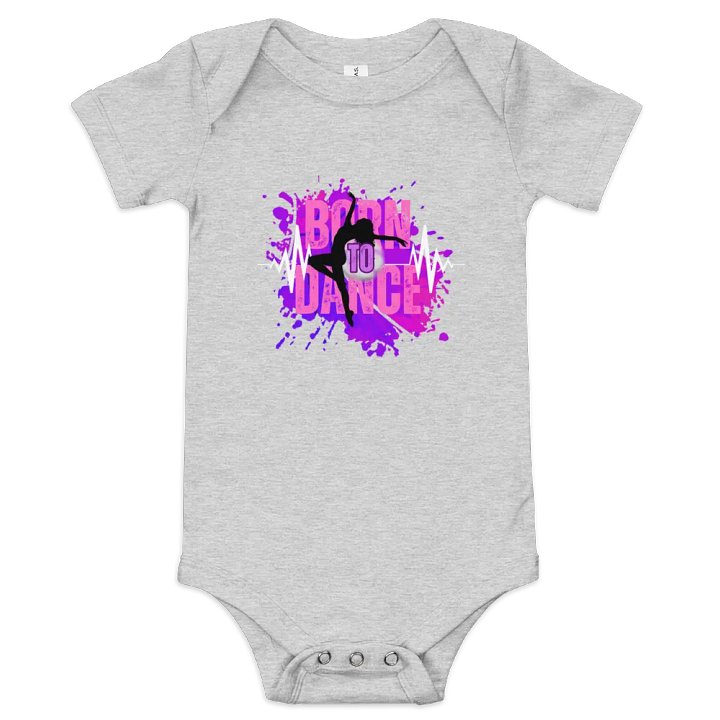 Born to Dance Her Silhouette Baby Onesie product image (4)