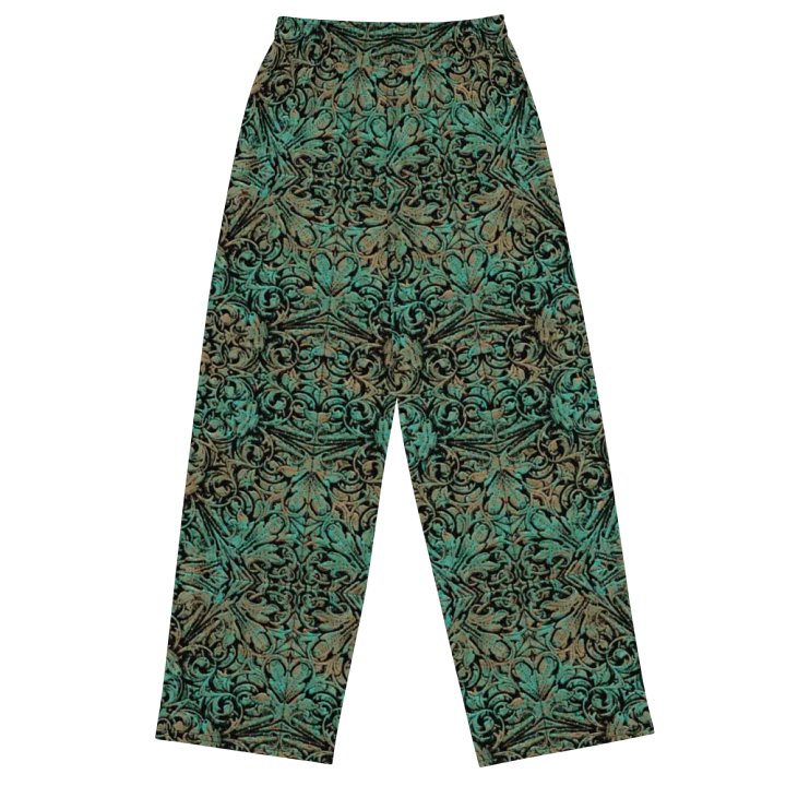 Green Copper Flower Wideleg Pants product image (1)