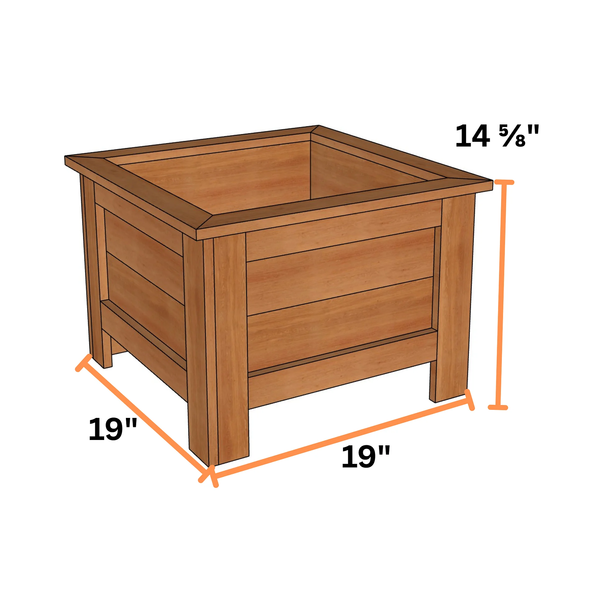 19" Cedar Planter Plans (PDF) product image (3)