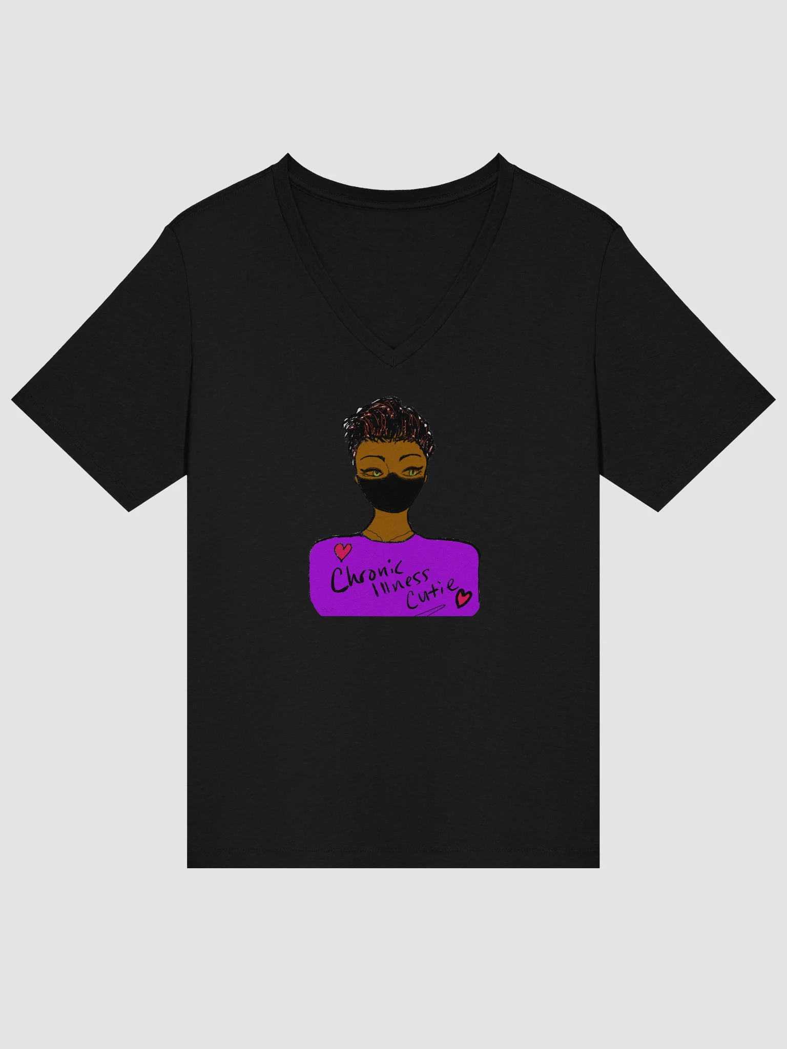 Chronic Illness Cutie Relaxed V-Neck Tee product image (13)