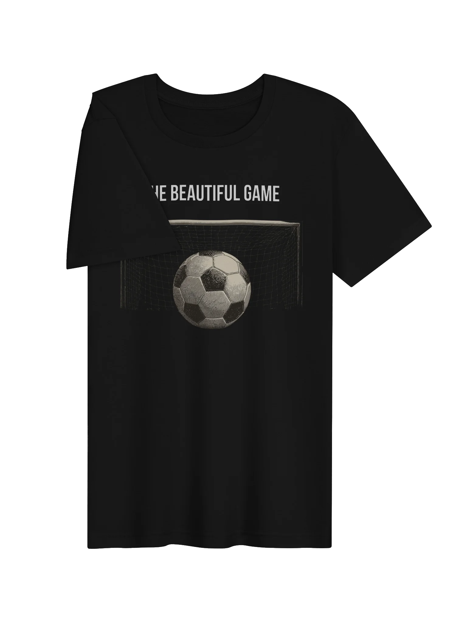 The Beautiful Game Soccer T-Shirt | Football Fan T-Shirt | White Letters product image (3)