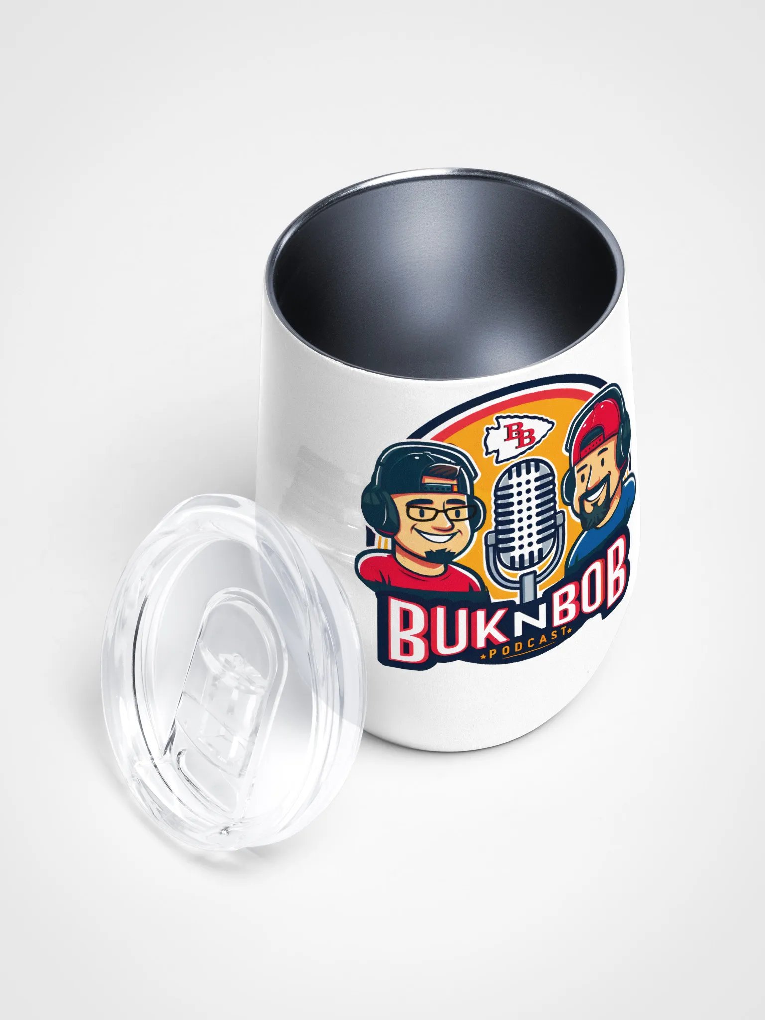 Buk N Bob Podcast Wine Tumbler product image (3)