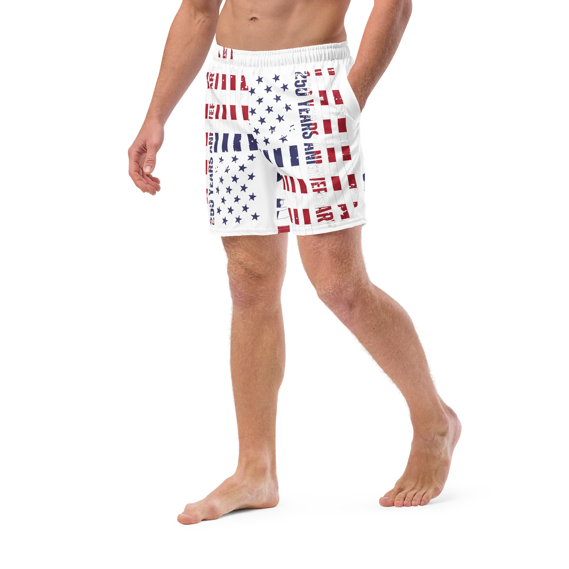 Abstract Stars & Stripes Swim Trunks product image (5)