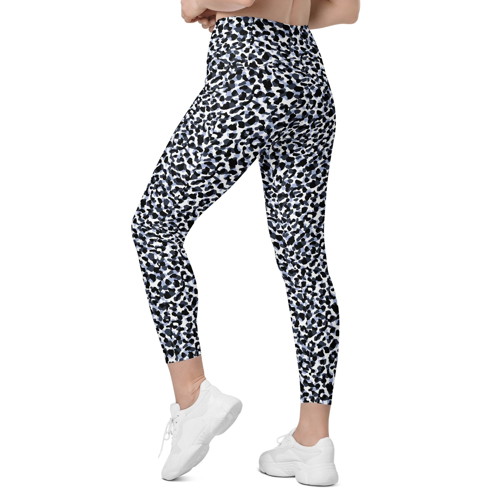 Comfortable Crossover Leggings with Bold Animal Print product image (6)