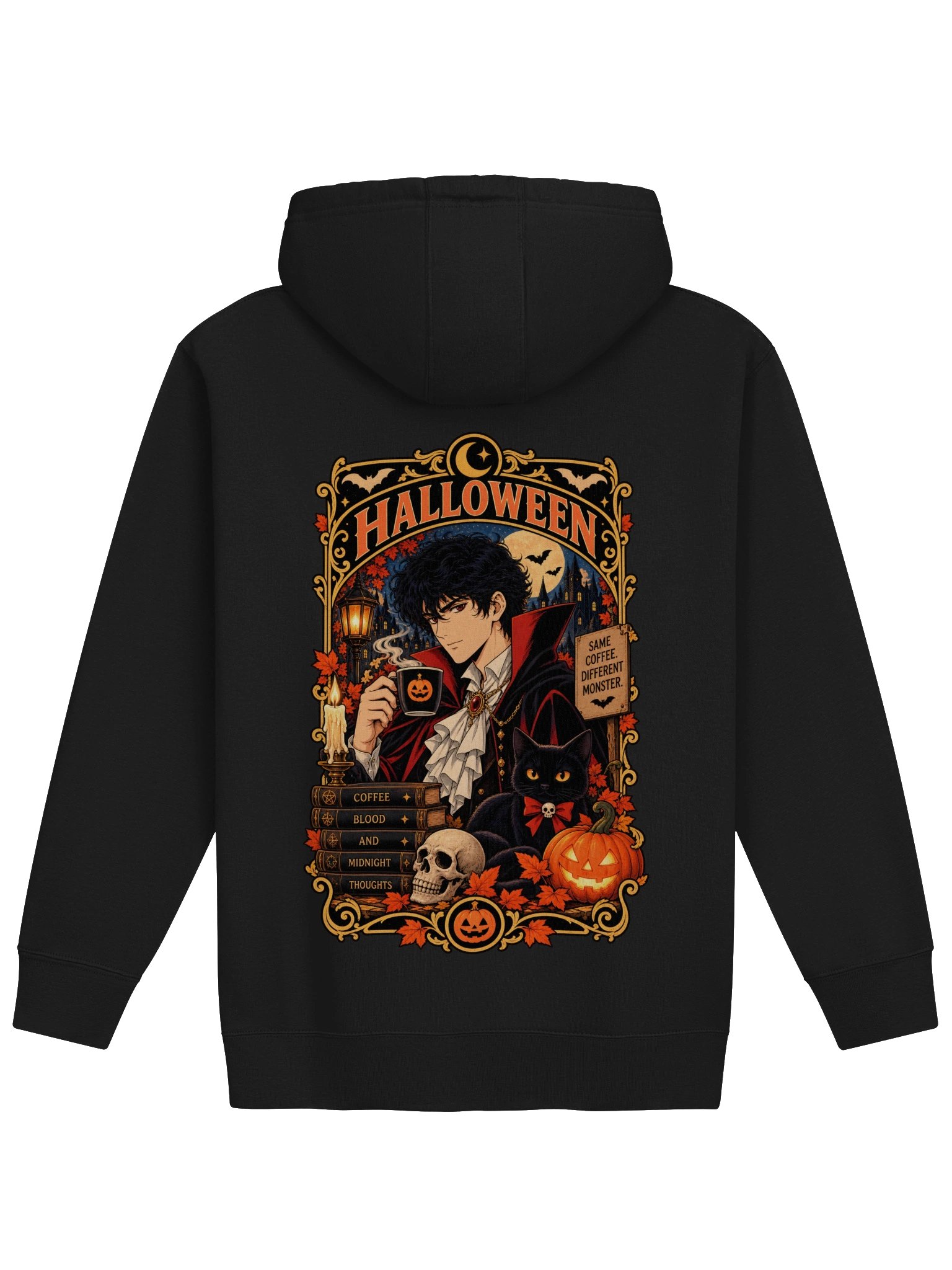 Halloween Vampire & Coffee | Women’s Hoodie product image (9)