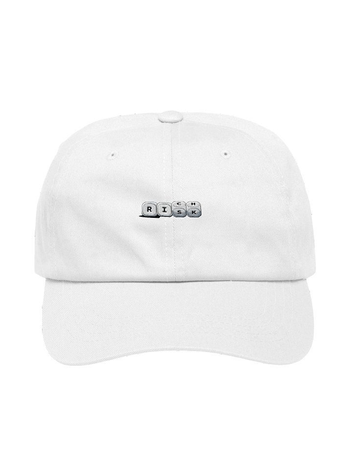 Risk/Rich Embroidered White Hat product image (1)