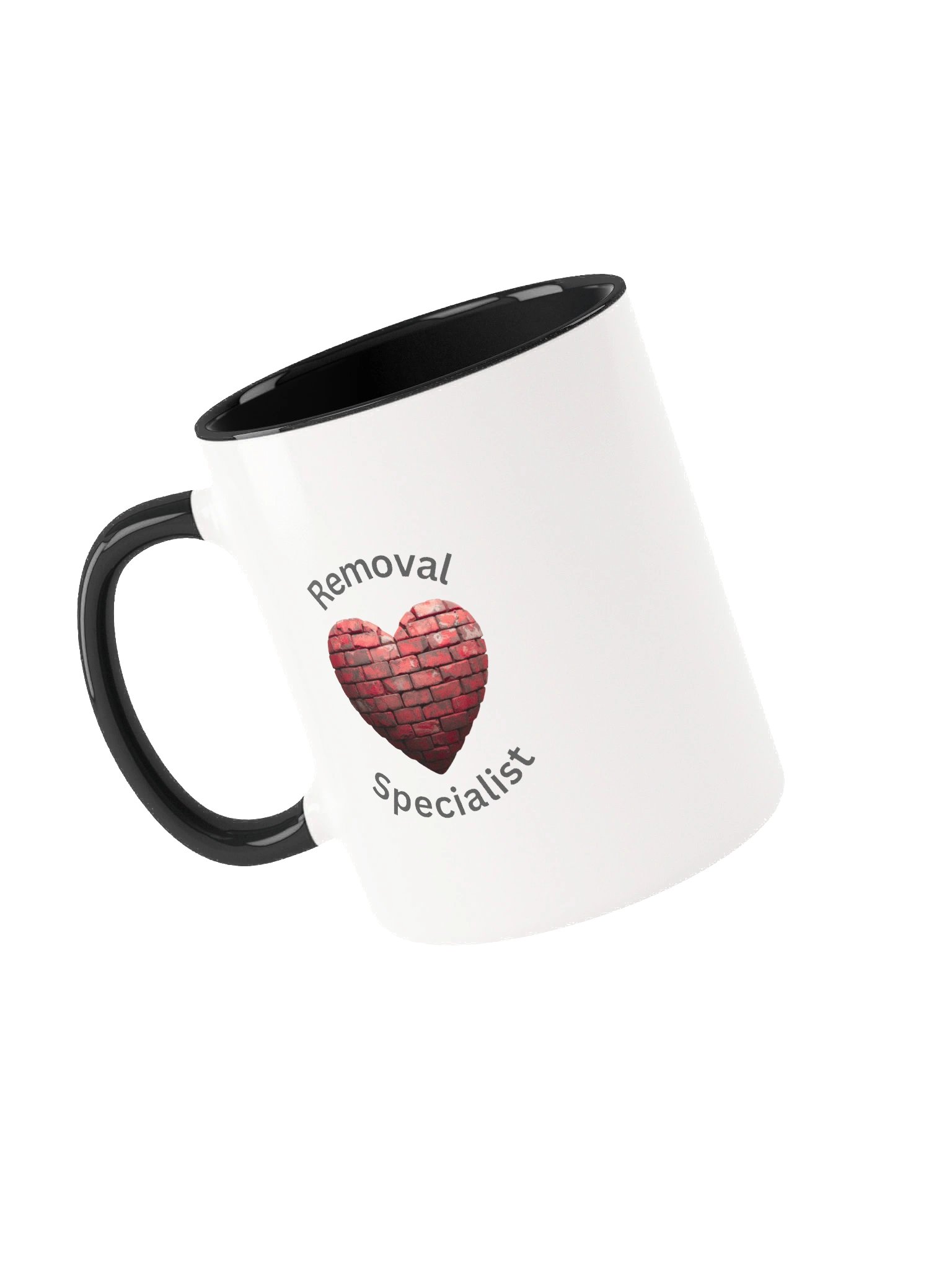 Heart Wall Removal Specialist Ceramic Mug-Red Brick Gray product image (3)