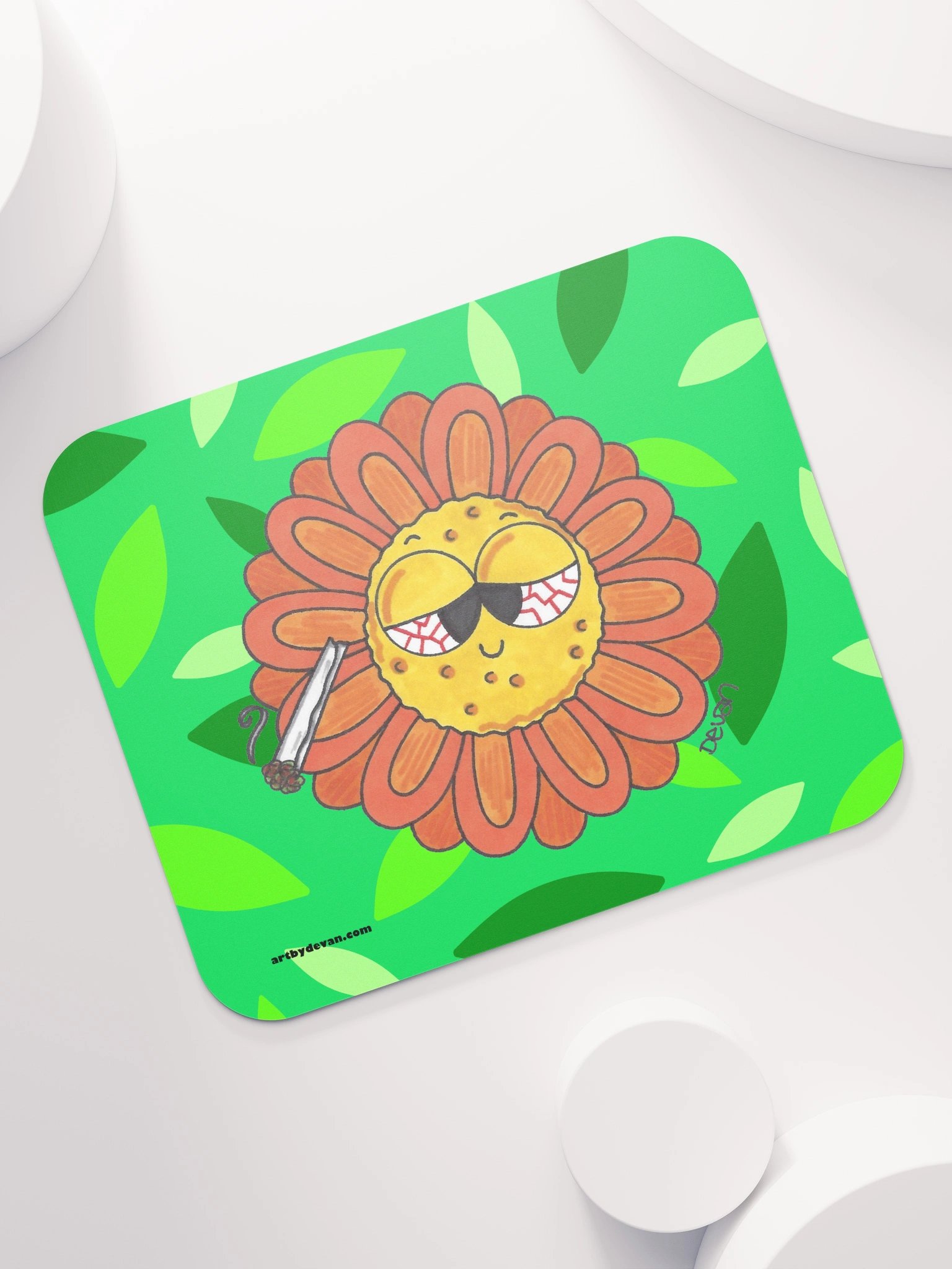 Orange Stoner Flower Mousepad product image (7)