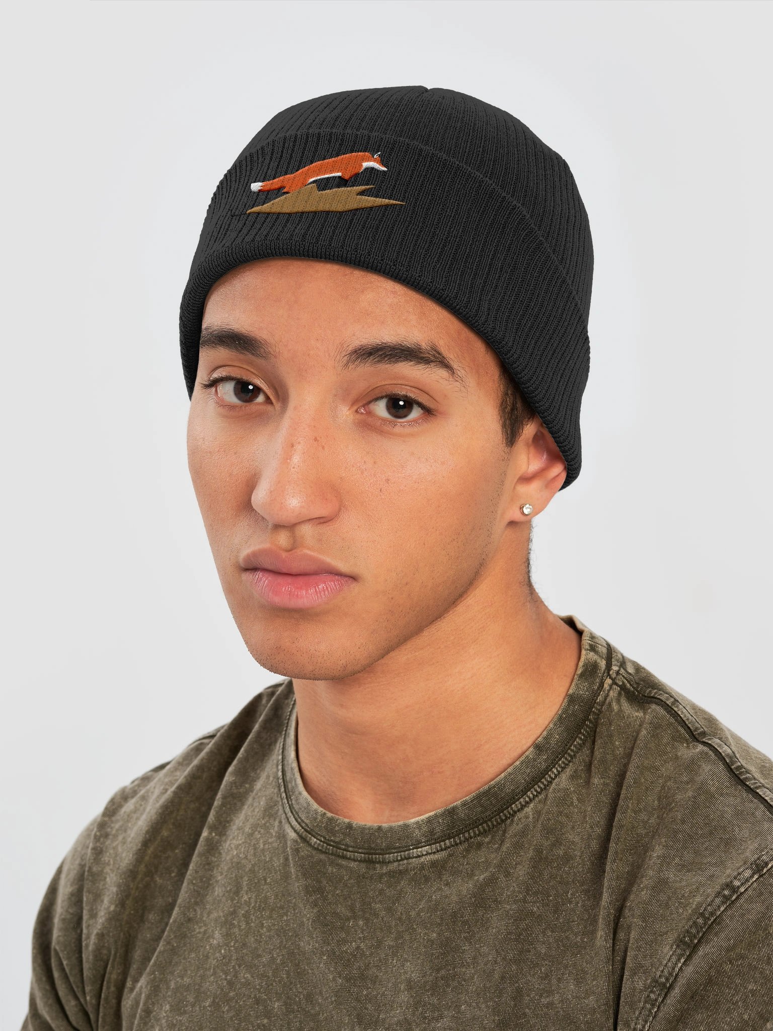 Tiny Fox on a Leaf Beanie product image (7)