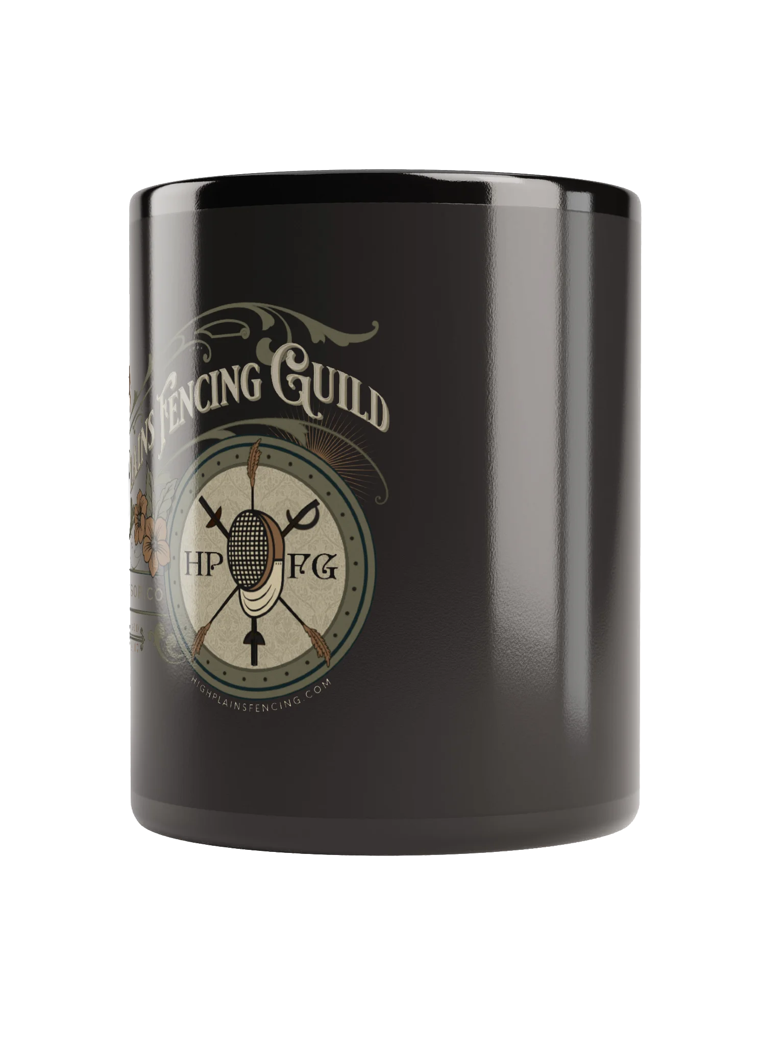 HPFG Vintage Style Emblem Black Mug product image (6)