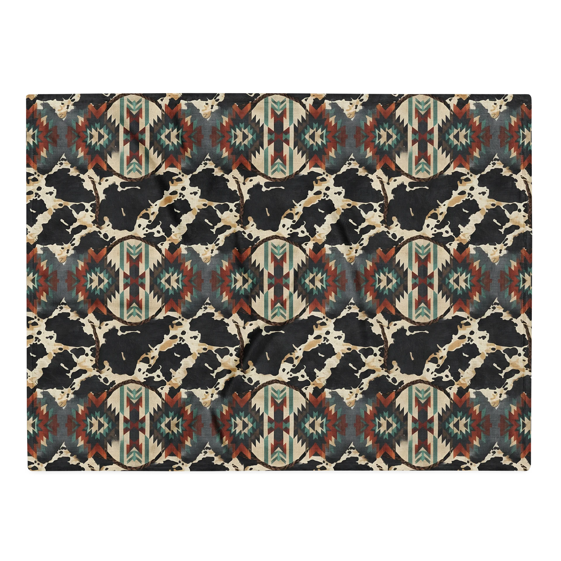 Rustic Cowhide Blanket product image (2)