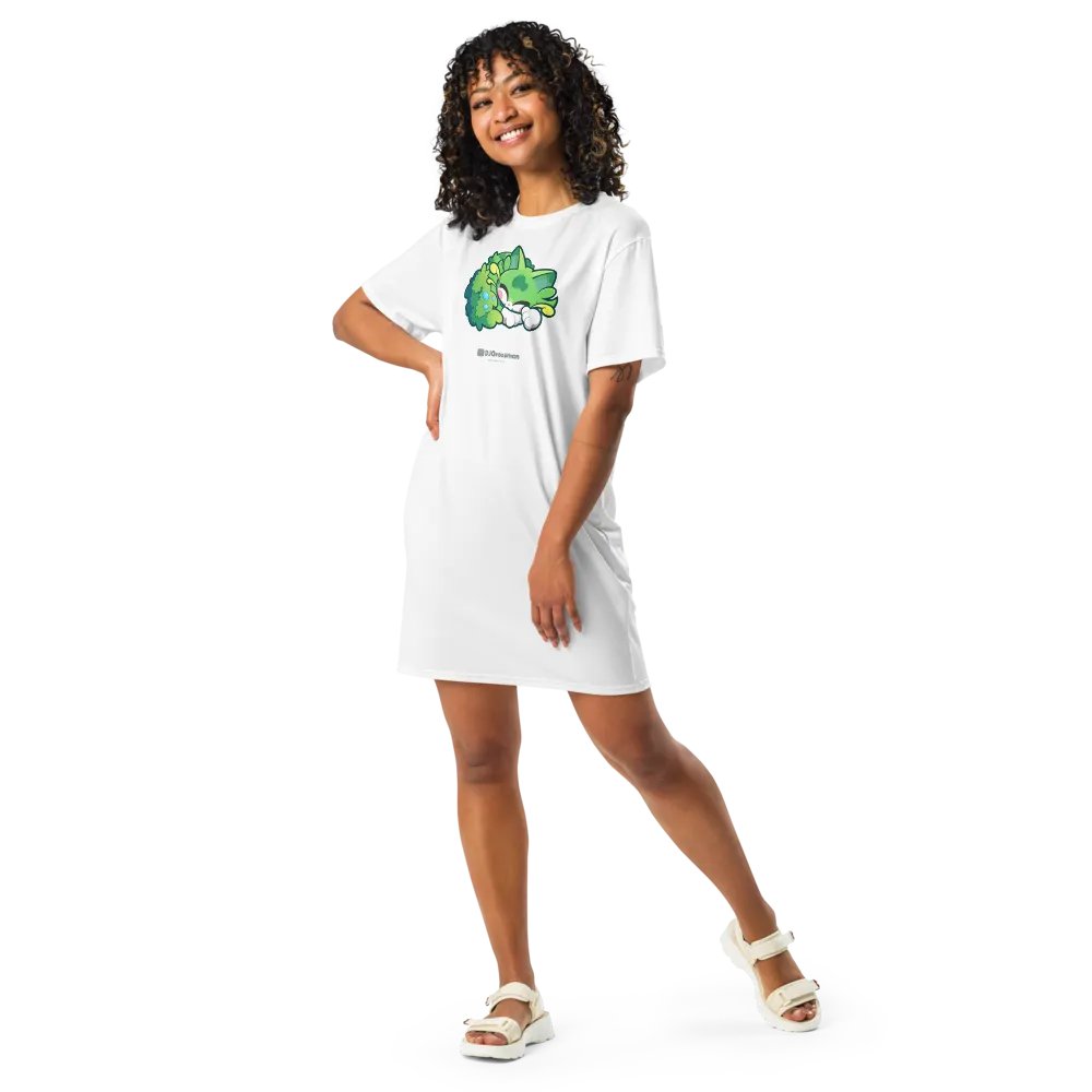 Sleeping Chloe • T-shirt Dress (White) product image (5)