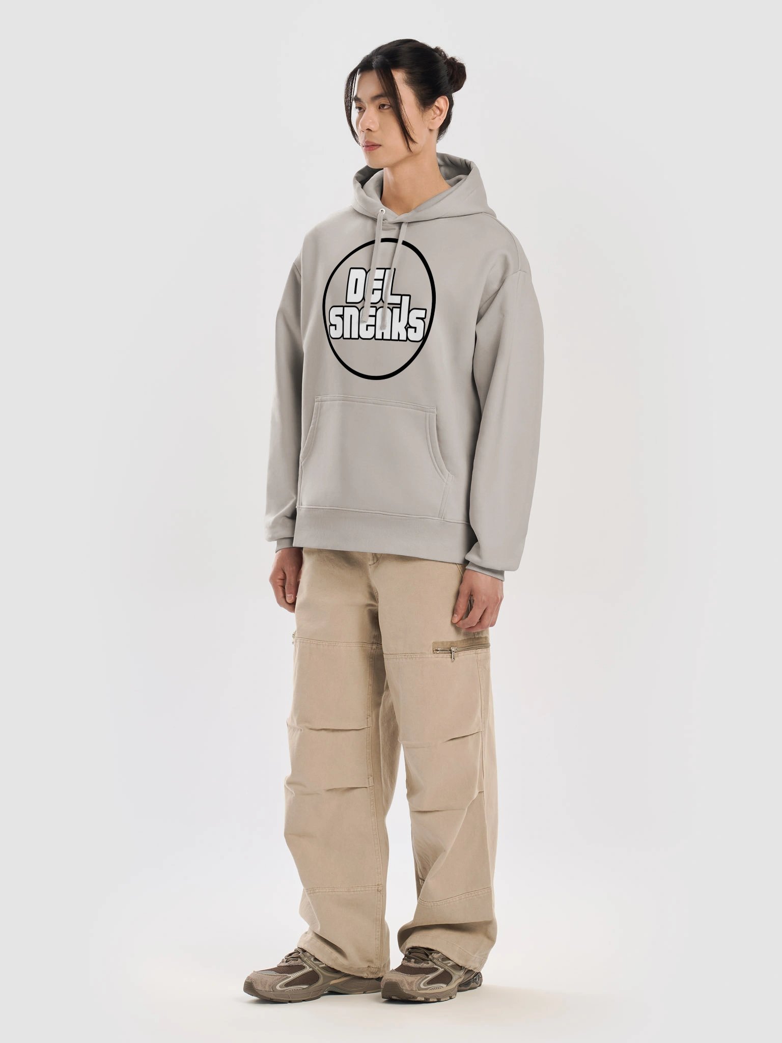 Circular Logo Hoodie Stone product image (7)