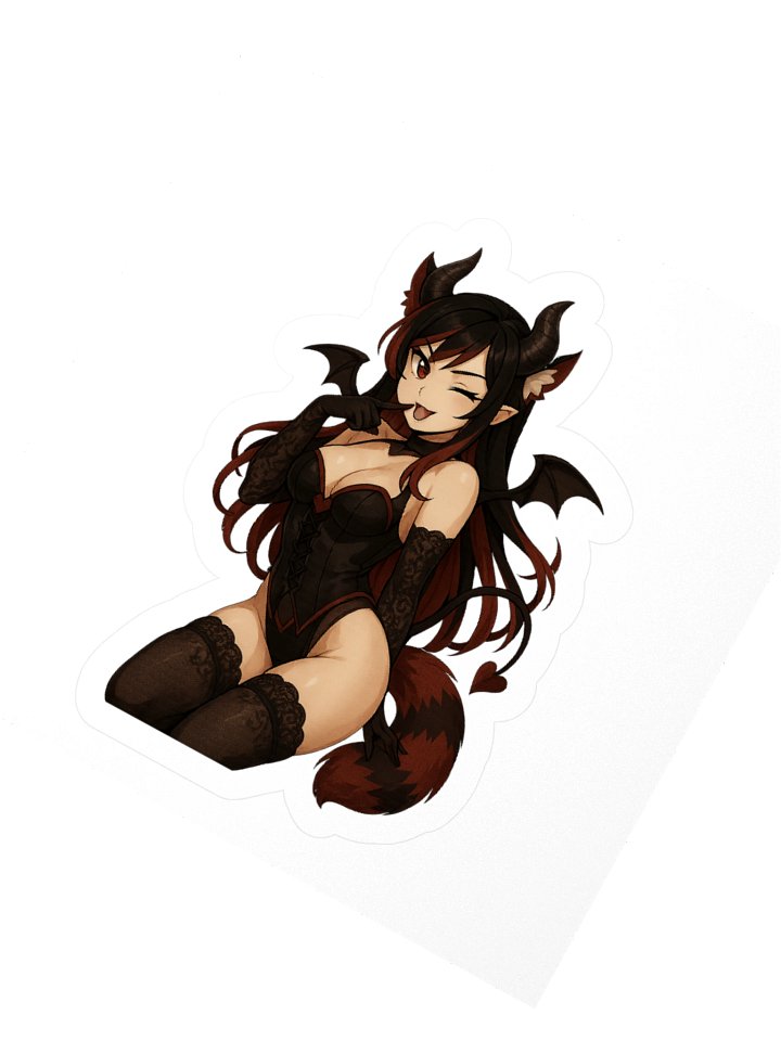 Mika Succubus Halloween Sticker 🦊🖤 product image (2)