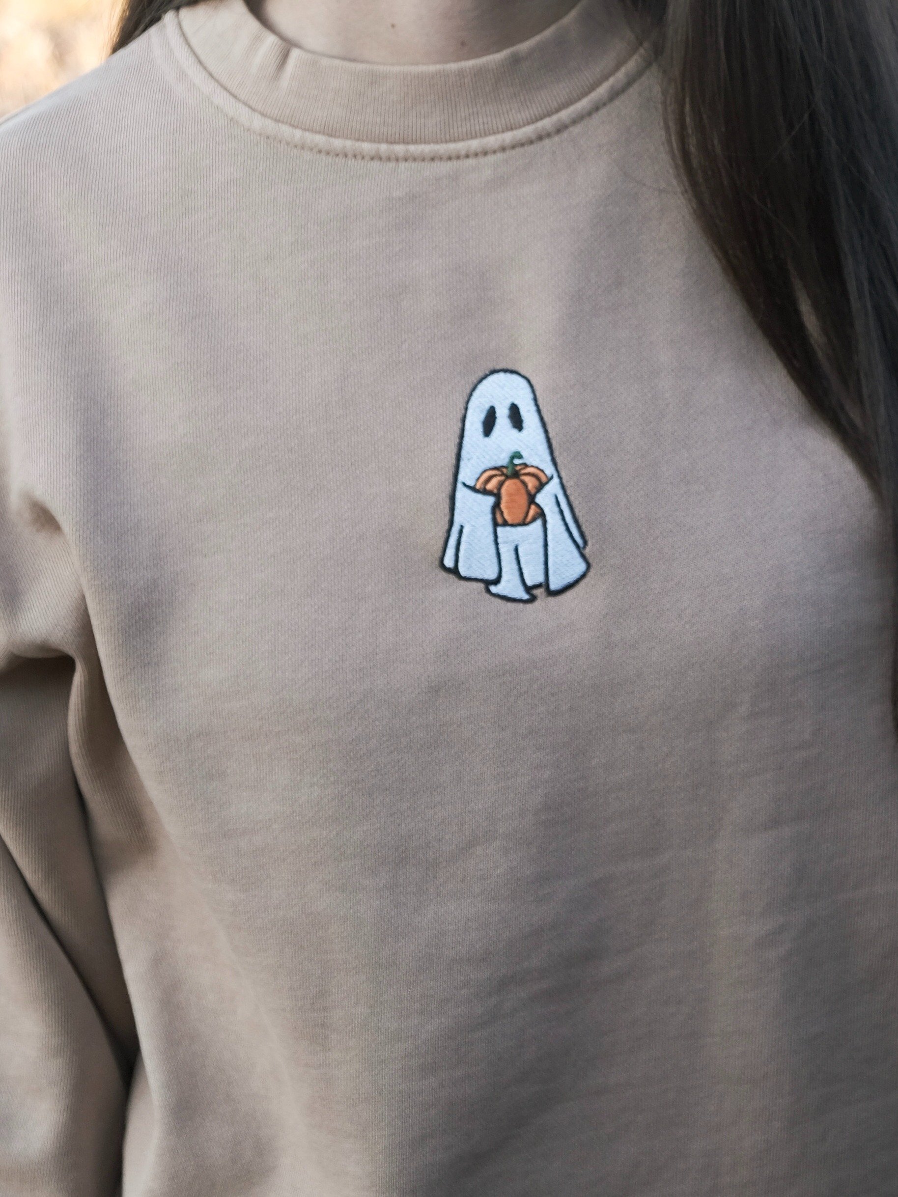 Ghost Holding Pumpkin Sweatshirt product image (1)