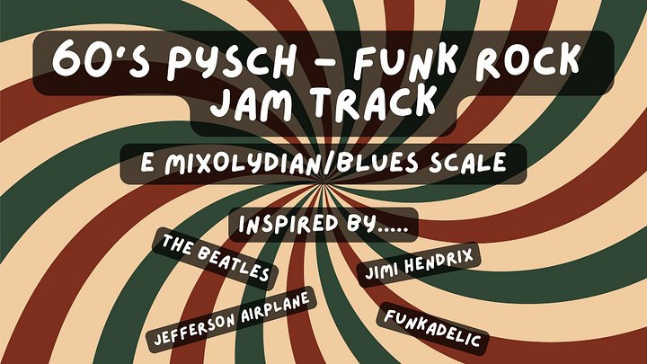 TAB/Sheet Music - 60s Psych - Funk Rock - Example Solo product image (1)