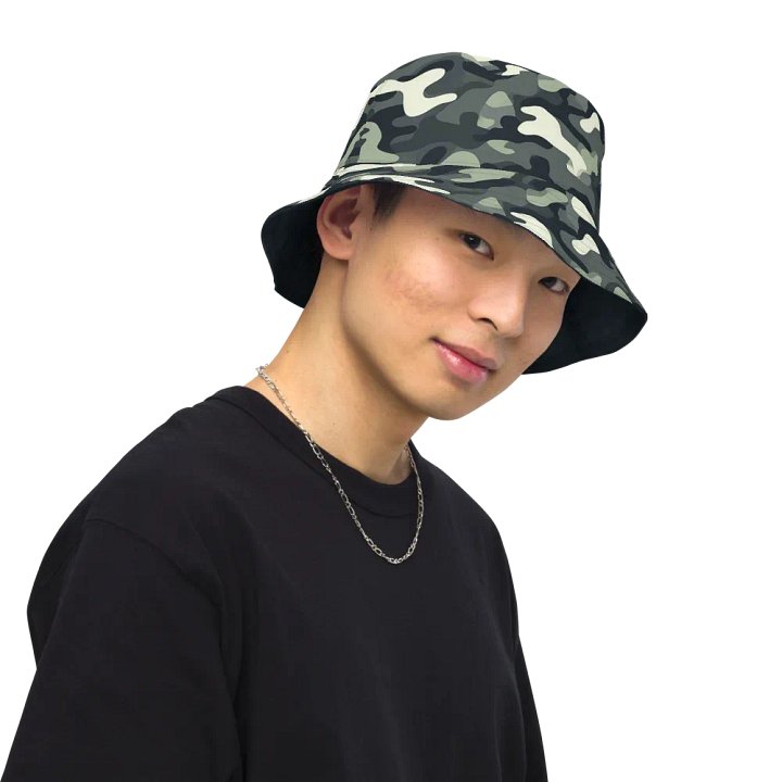 Camouflage Graphite Reversible Bucket Hat product image (1)