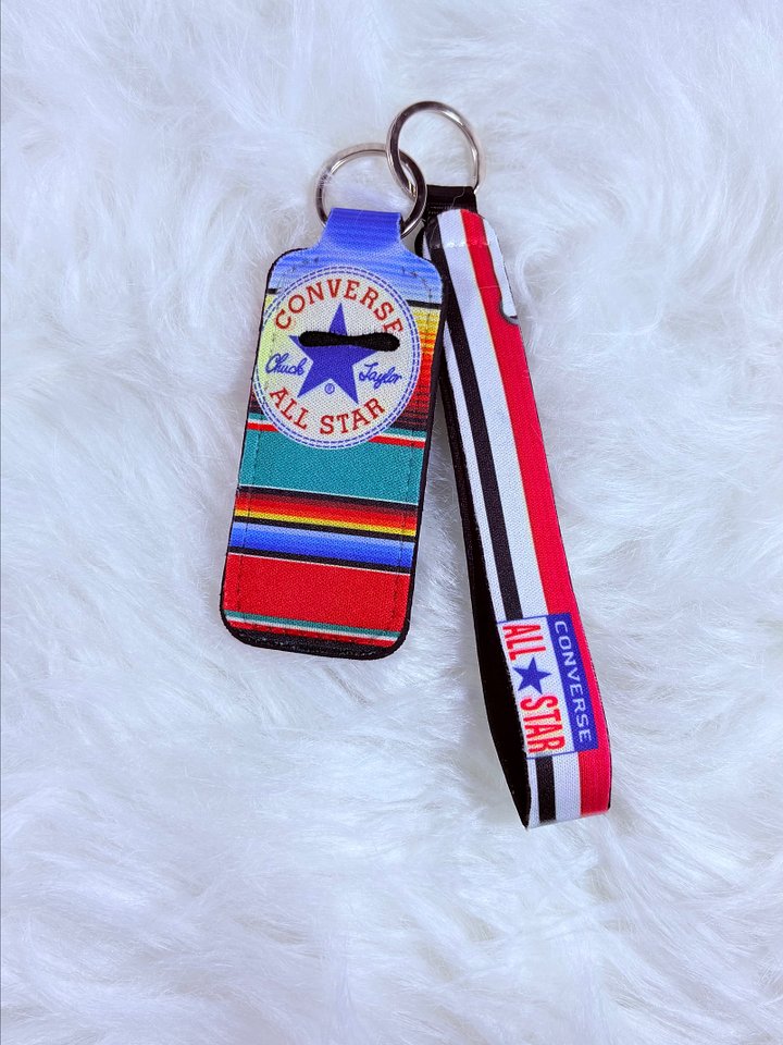 Multicolored Converse Lip Balm Keychain Holder product image (1)
