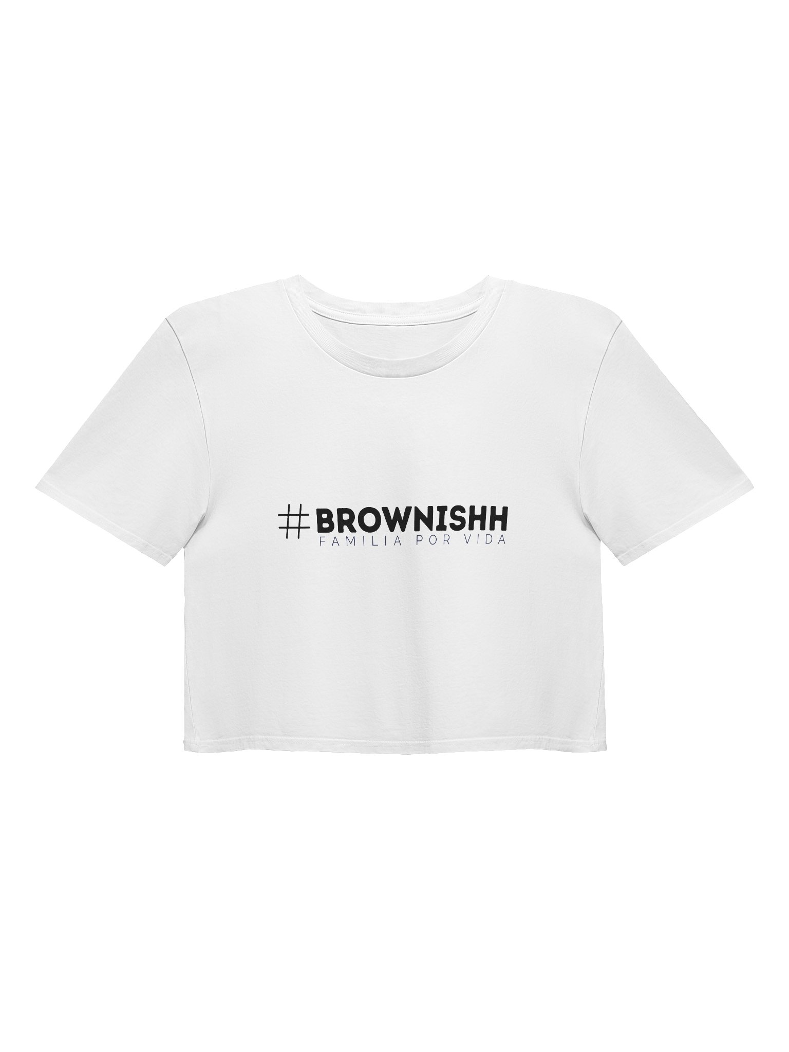 #Brownishh - Crop Top (White) product image (1)