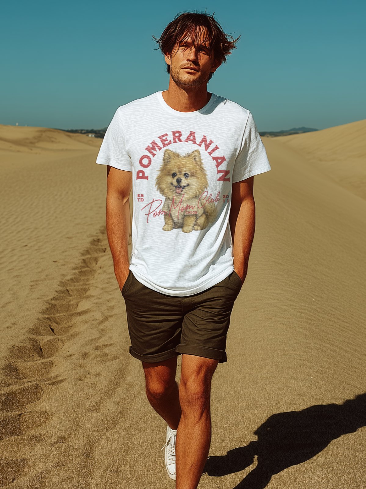 Pomeranian Tshirt Red product image (133)