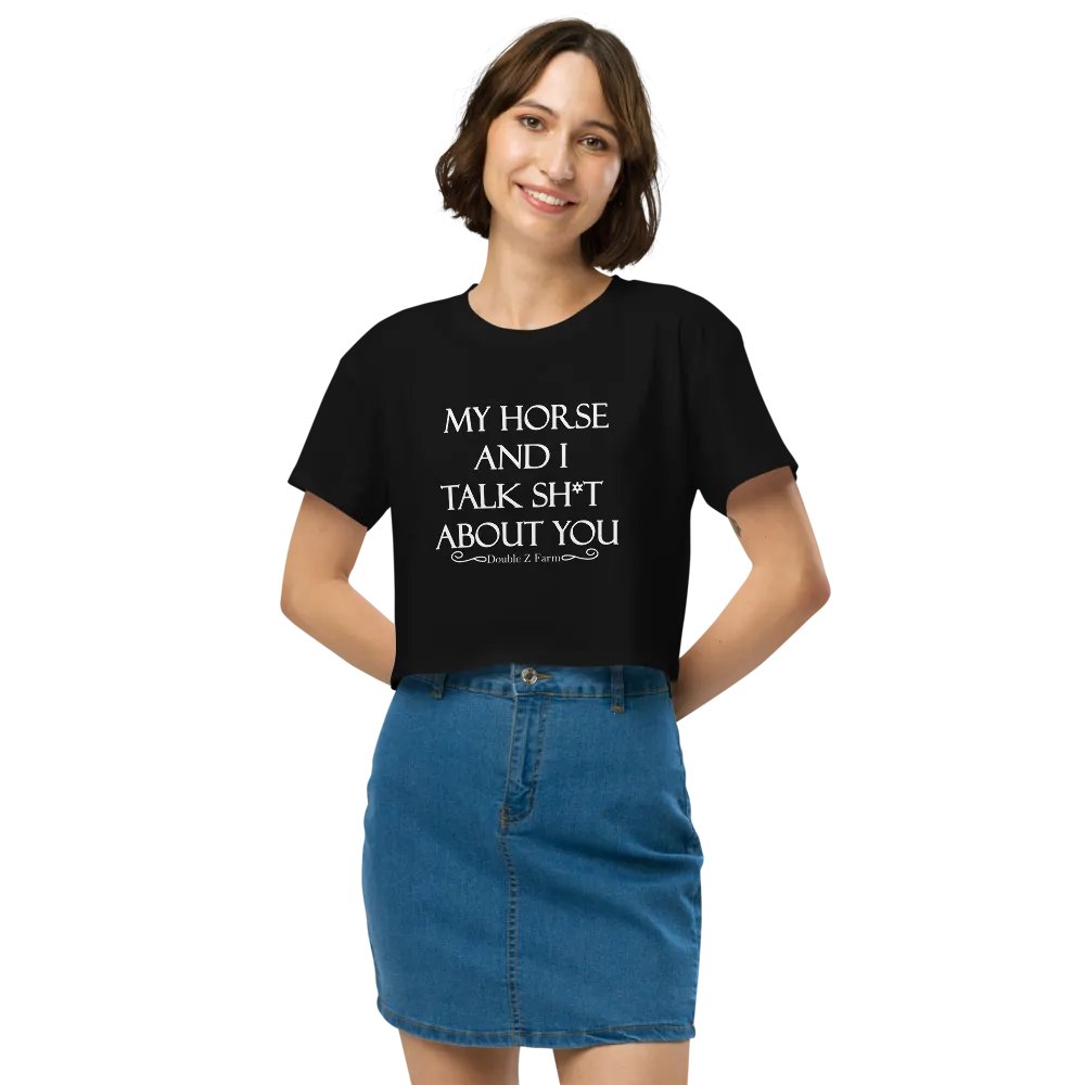 My Horse and I Talk About You Crop Tee product image (4)