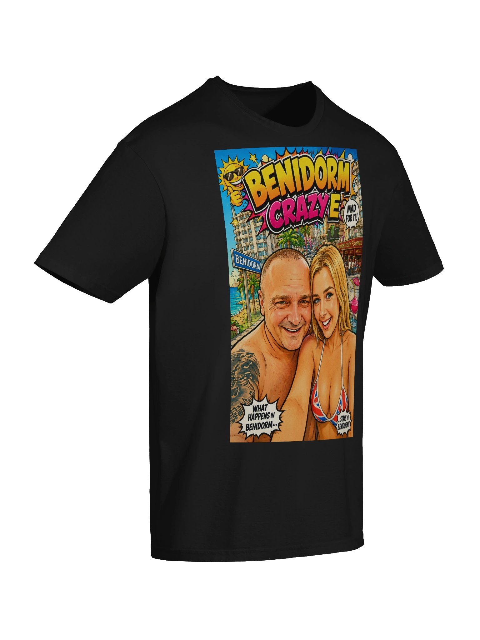Benidorm Crazy Comic Tee Mad For It product image (76)