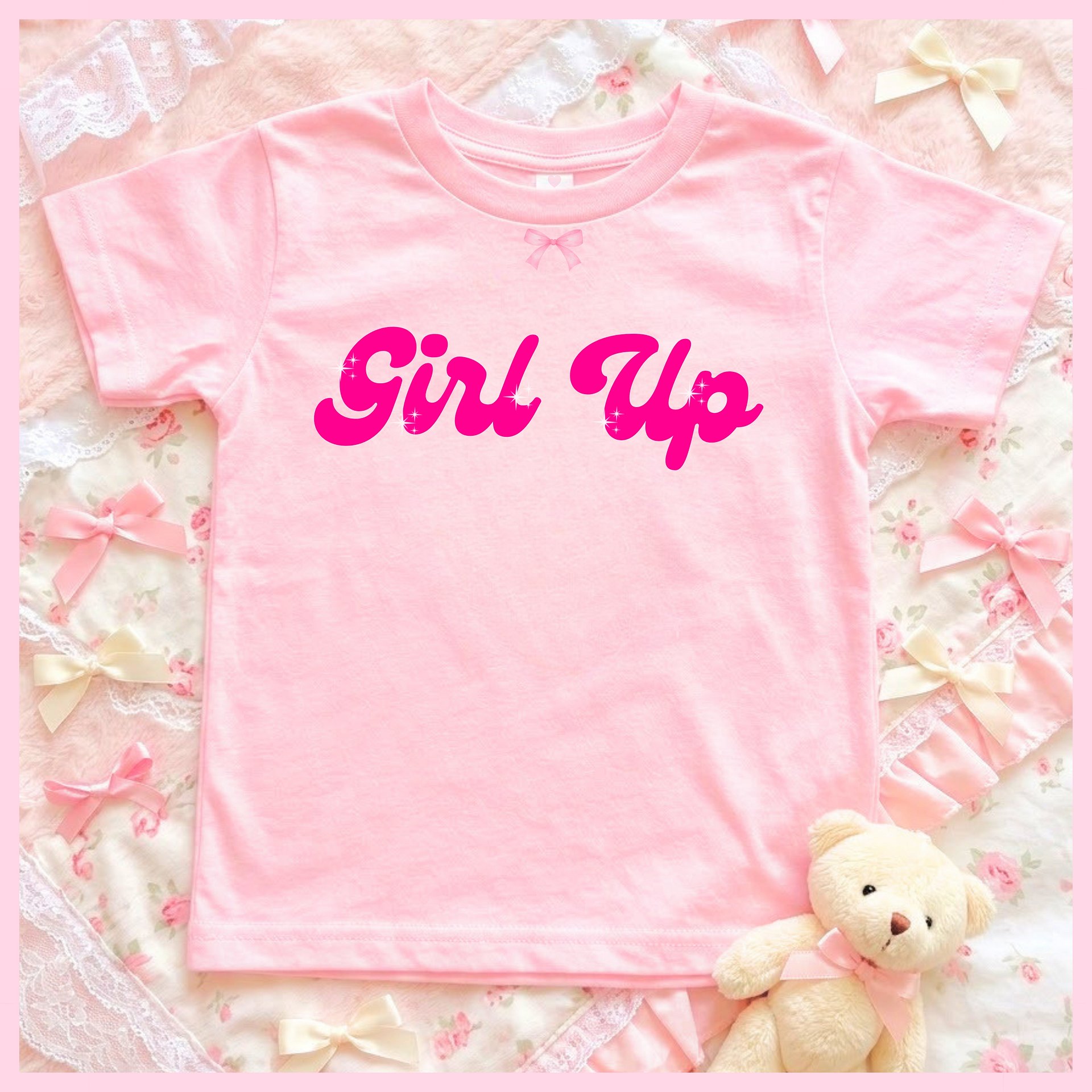 GIRL UP🩷Super Soft🪽T-shirt🩷 product image (1)