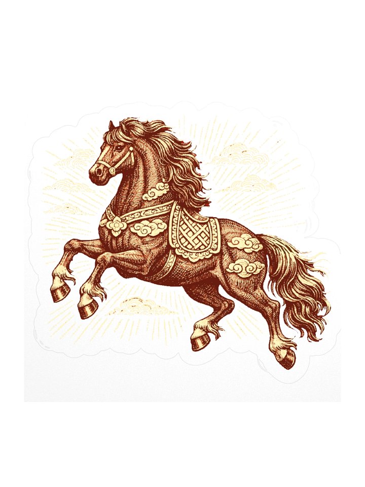 Majestic Horse Engraved Stickers product image (4)