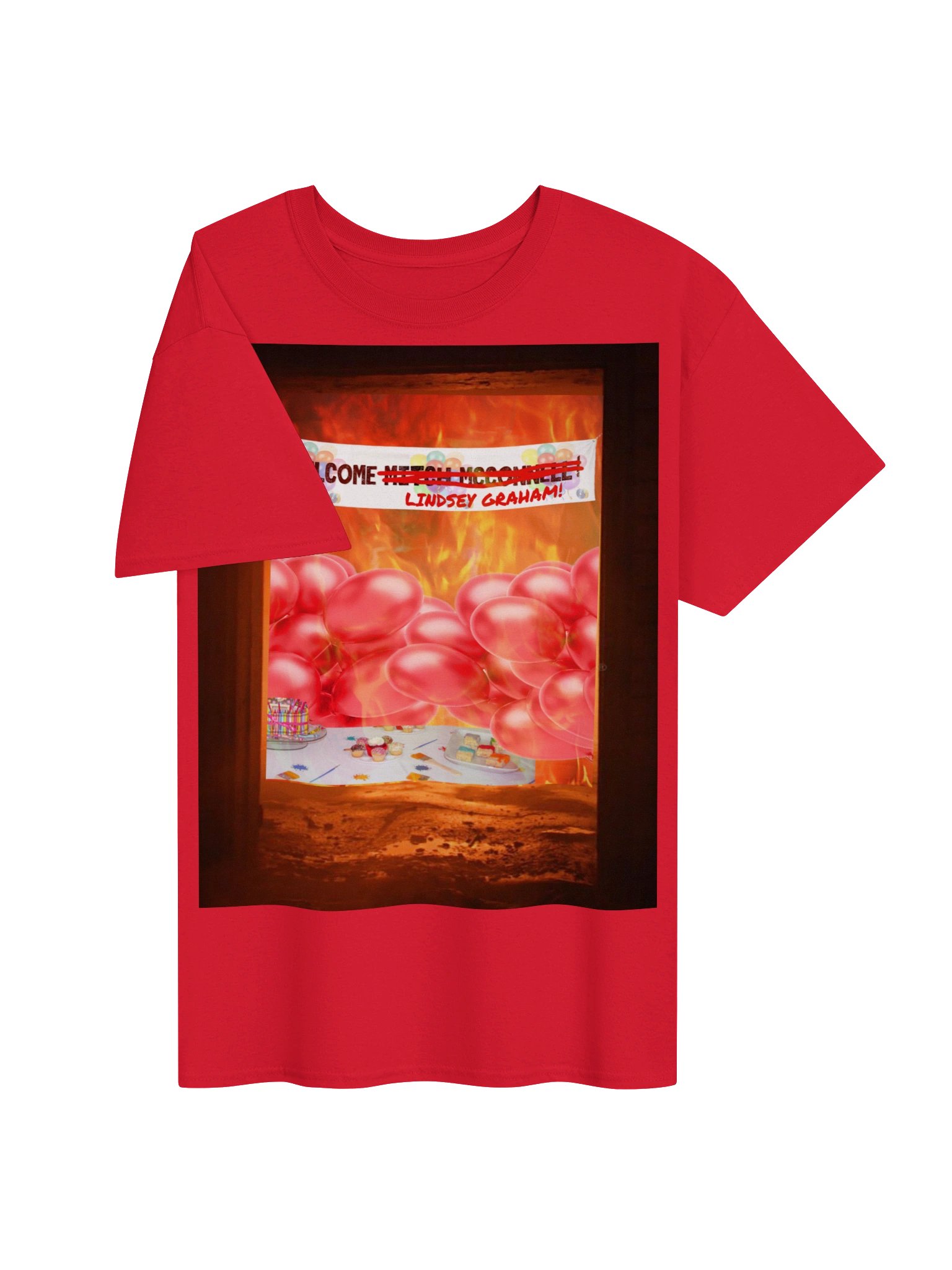 WELCOME LINDSEY GRAHAM! — T-SHIRT (DARK) product image (43)